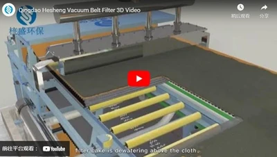Циндао Hesheng вакуумный ленточный фильтр 3D видео